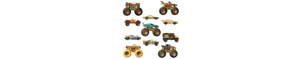 Hot Wheels Monster Trucks Bigfoot 50 rocznica Zestaw Trophy Champions JDW07