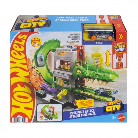 Hot Wheels City Krokodyl – Atak na pizzerię Zestaw JHL93