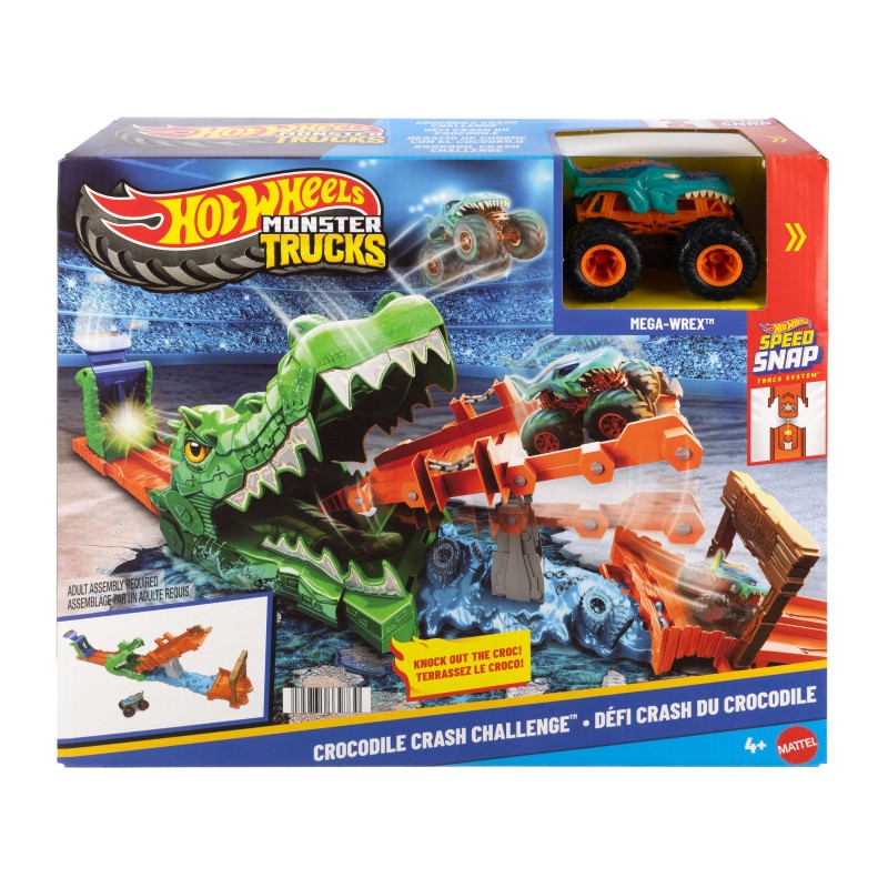 Hot Wheels Monster Trucks Rajdowe wyzwanie – Tor Paszcza Krokodyla JJN45