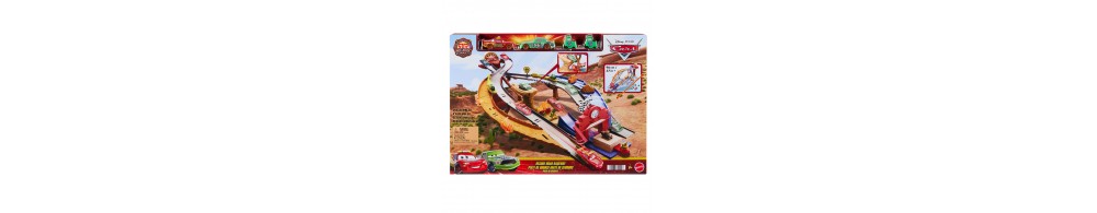 Tor Mattel Cars Auta droga ratunkowa wyścig z przeszkodami zestaw JFL57