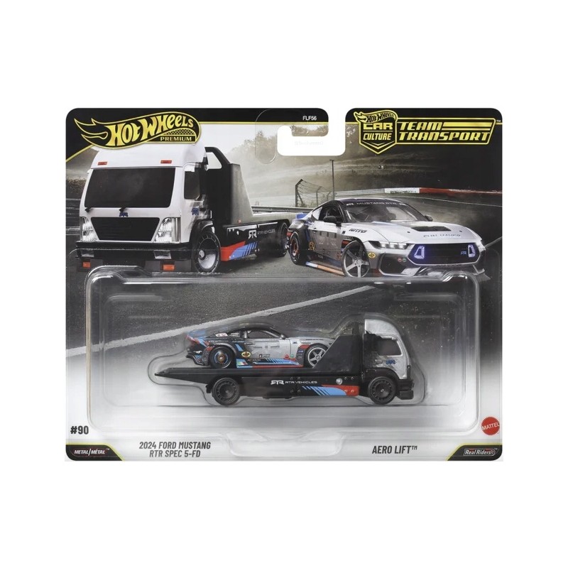 Hot Wheels Premium Team Transport 2024 Ford Mustang RTR Spec 5-FD JHX92
