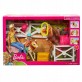 Barbie Stadnina koni zestaw 2 lalki 2 konie FXH15