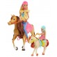 Barbie Stadnina koni zestaw 2 lalki 2 konie FXH15
