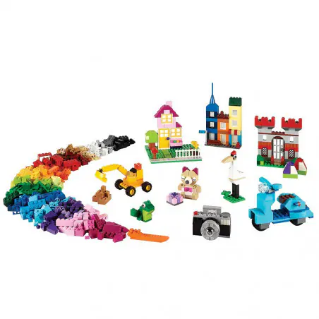 Buduj bez granic dzięki wielkiemu zestawowi klocków LEGO® w 33 różnych kolorach. 