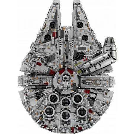 W zestawie cztery minifigurki klasycznej załogi: Han Solo, Chewbacca, księżniczka Leia i C-3PO.
