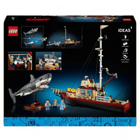 Kolekcjonerska diorama z filmu Szczęki z klocków LEGO