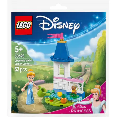 LEGO Disney Miniaturowy zamek Kopciuszka z ogrodem 30695
