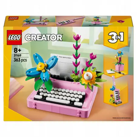 LEGO Creator 3 w 1 Maszyna do pisania z kwiatami 31169