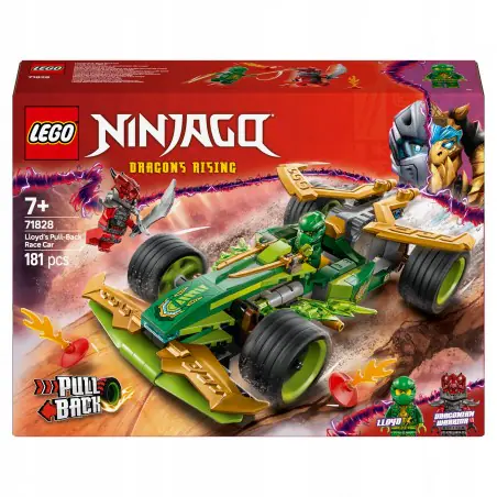 LEGO NINJAGO Samochód wyścigowy Lloyda z napędem typu pull-back 71828