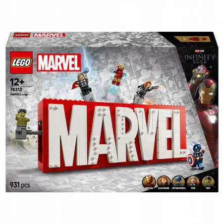 LEGO Marvel: Logo MARVEL z minifigurkami 76313