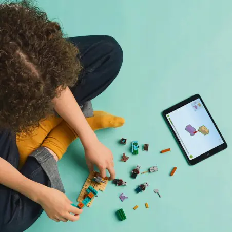 Mały pustynny posterunek LEGO® Minecraft® dla dzieci w wieku od siedmiu lat