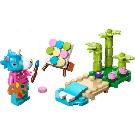 Sześciolatki i starsze dzieci pomogą Julianowi z gry Animal Crossing™ stworzyć dzieło sztuki dzięki kolorowym płytkom inspirowanym plażą.