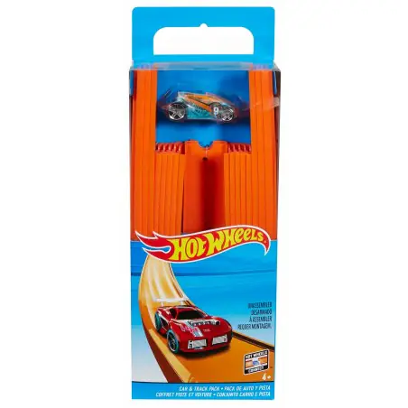Hot Wheels Autko + zestaw torów prostych BHT77